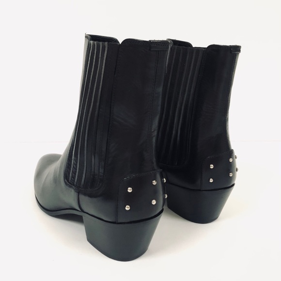 Saint Laurent West 45 Chelsea Leather Ankle Boots - Picture 5 of 11